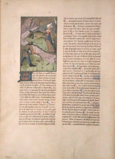 Fishing, illustration from The Book of Simple Medicines by Matthaeus Platerius by Robinet Testard